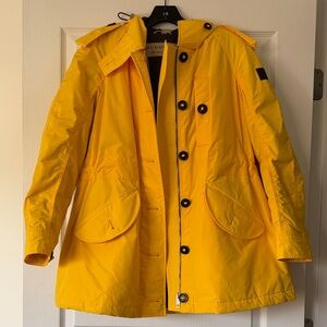 Burberry women's Bright Yellow Raincoat